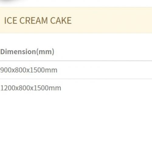 冰淇淋蛋糕櫃說明